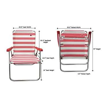 OmniCore Designs Folding Chair Set - Durable & Comfortable