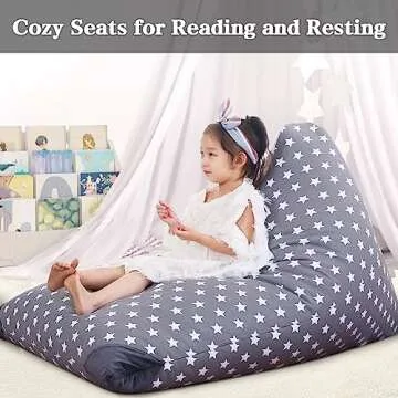 Stuffed Animal Storage Bean Bag for Kids and Adults