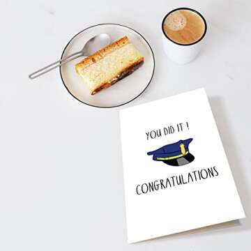 Police Greeting Card, Police Graduation Card, Officer Congratulations Card, Policeman Promotion Card, You Did It