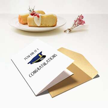 Police Greeting Card, Police Graduation Card, Officer Congratulations Card, Policeman Promotion Card, You Did It