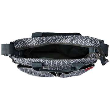 Skip Hop Diaper Bag: Iconic Duo Signature Function Forward Tote with Changing Pad & Stroller Attachement, Grey Feather