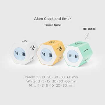 mooas Multi-Hexagon Clock Timer for Office and Home