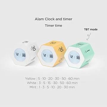 mooas Multi-Hexagon Clock Timer for Office and Home
