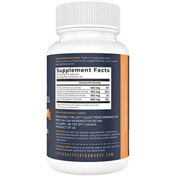 Keto Electrolyte Supplement, 180 Capsules. Electrolyte Pills for Ketogenic Diet. Magnesium, Potassiu...