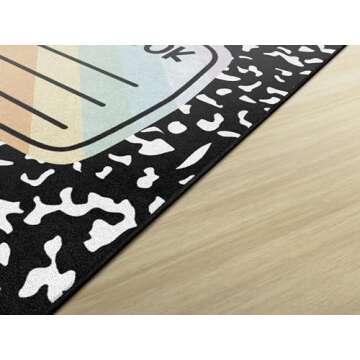 Flagship Carpets Schoolgirl Style Composition Notebook Educational Area Rug for Kids Room Seating D?...