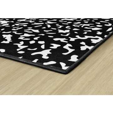 Flagship Carpets Schoolgirl Style Composition Notebook Educational Area Rug for Kids Room Seating Décor, Children's Classroom, Play Carpet for Teaching and Playroom, 7'6" x 12'