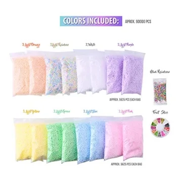 Slime Foam Beads Kit 90,000 Pcs Crafting Fun
