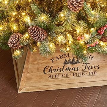 Rustic Wooden Tree Collar for Christmas 9ft Trees