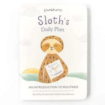 Slumberkins Sloth Snuggler & Board Books Bundle for Kids