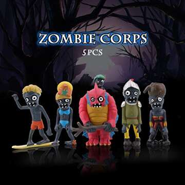 Maikerry 10 Pack Zombie Toys - PVC Plants vs Zombies Gifts for Fans