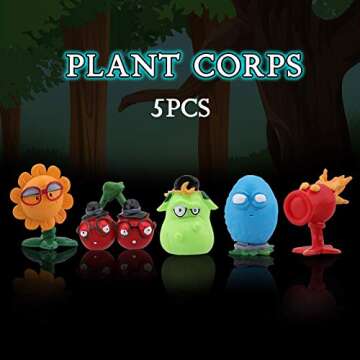 Maikerry 10 Pieces PVC Zombies Toys for Kids and Fans