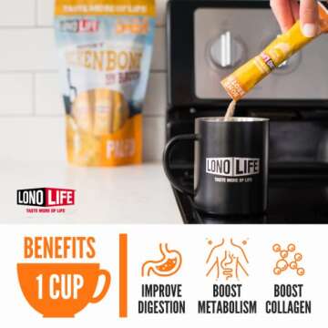 LonoLife Chicken Bone Broth Powder | Collagen-Rich & Convenient