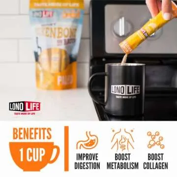 LonoLife Chicken Bone Broth Powder | Collagen-Rich & Convenient