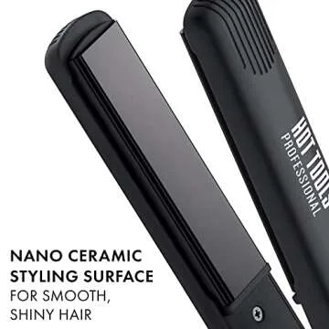 Hot Tools Nano Ceramic Flat Iron - Smooth Styles with Ease