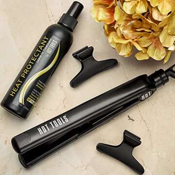 Hot Tools Nano Ceramic Flat Iron - Smooth Styles with Ease