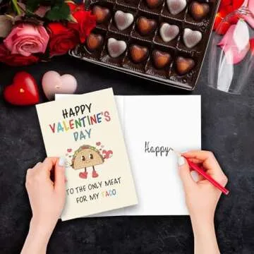 Funny Valentines Day Card Gifts for Him - Unique Taco Design