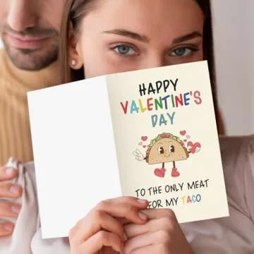 Funny Valentines Day Card Gifts for Him - Unique Taco Design