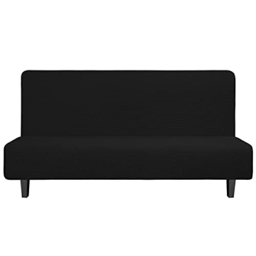 Easy-Going Stretch Futon Slipcover Armless Futon Bed Cover Furniture Protector Without Armrests with...