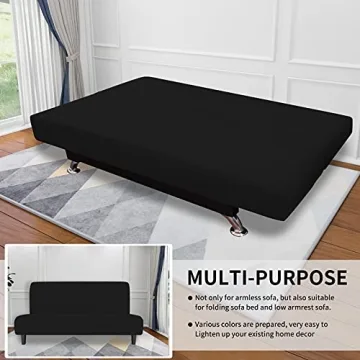 Stylish Armless Futon Slipcover - Easy to Install & Care