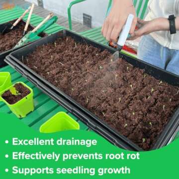BeGrit 1020 Mesh Bottom Trays for Seed Starting 12-Pack