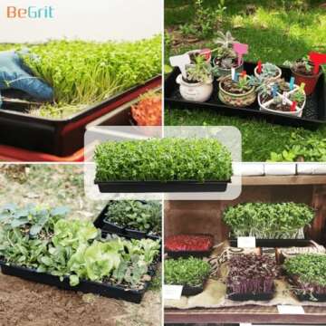 BeGrit 1020 Mesh Bottom Trays for Seed Starting 12-Pack