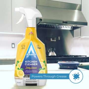 Astonish Lemon Kitchen Cleaner - Grease Remover Spray 750ml
