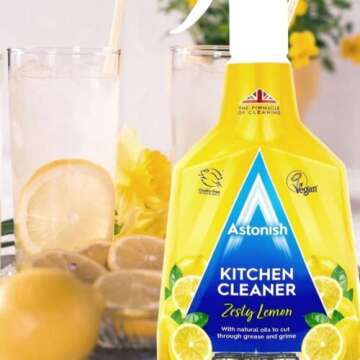 Astonish Lemon Kitchen Cleaner - Grease Remover Spray 750ml