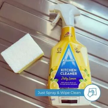 Astonish Lemon Kitchen Cleaner - Grease Remover Spray 750ml