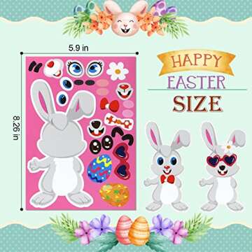 30pcs Easter Stickers for Kids, Easter Activities for Kids, Easter Classroom Craft Party Games, DIY ...