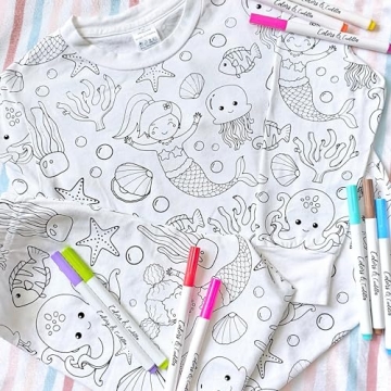 Color Your Own Mermaid Pajamas for Kids - Fun DIY Sleepwear!