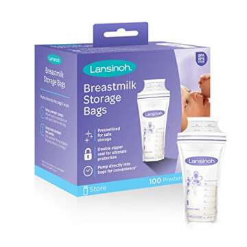 Lansinoh Breastmilk Storage Bags - 100 ct (4 Packs (100 Count))