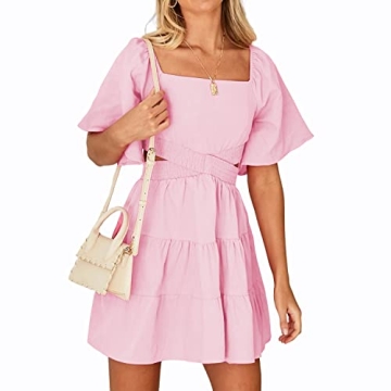 Shy Velvet Women's Cut Out Mini Dress for Summer Events