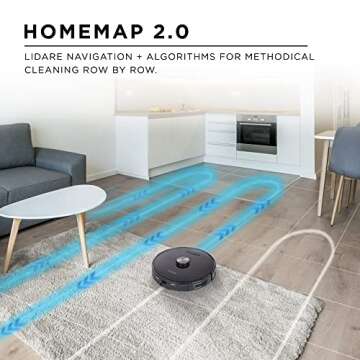 iHome AutoVac Nova - Self Emptying Robot Vacuum and Mop