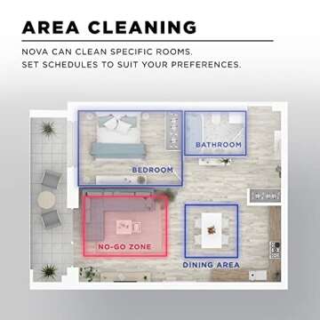 iHome AutoVac Nova - Self Emptying Robot Vacuum and Mop