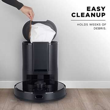 iHome AutoVac Nova - Self Emptying Robot Vacuum and Mop