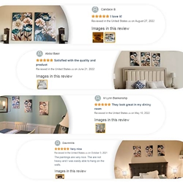 Lotus Flower Canvas Art Set for Home Decor