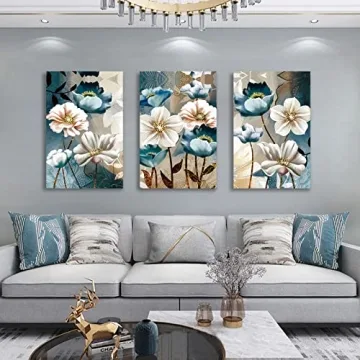 Lotus Flower Canvas Art Set for Home Decor