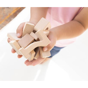 SumBlox Mini Set - 80 Solid Wood Educational Blocks for Kids
