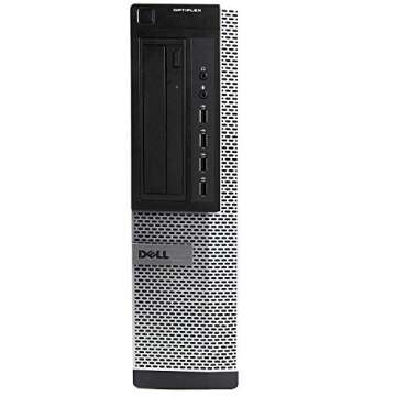 Dell Desktop Computer, Quad Core i5 3.1GHz, 8GB Ram, 500GB, Dual 22inch LCD, DVD, Wi-Fi, Keyboard, Mouse, Bluetooth, Windows 10 Pro Compatible OptiPlex 790 (Renewed)