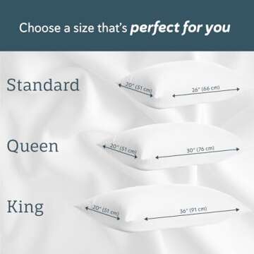 Digital Decor Set of 2 Cooling Bed Pillows – 100% Cotton, Hypoallergenic, & Machine Washable, Hotel Pillows Made in USA