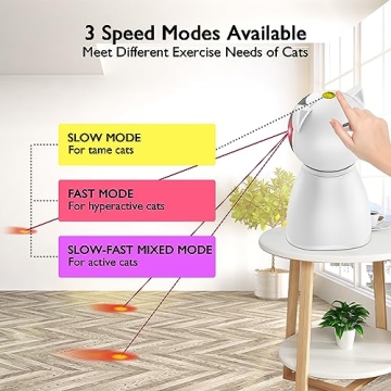 Valonii Rechargeable Motion Activated Cat Laser Toy