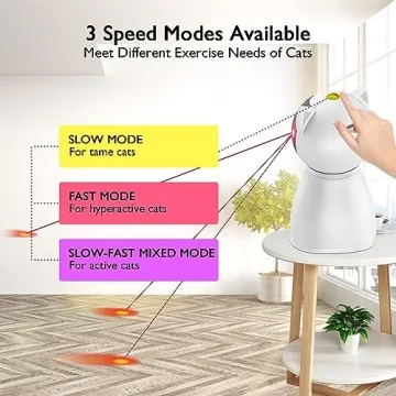 Valonii Rechargeable Motion Activated Cat Laser Toy