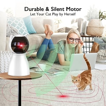Valonii Rechargeable Motion Activated Cat Laser Toy