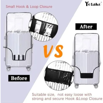 Yotako 30 Inch Clear PVC Luggage Cover Protector Durable Travel