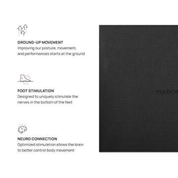 Naboso Standing Desk Mat - Barefoot Textured Anti Fatigue Mat for Home Office & Kitchen to Reduce Fo...