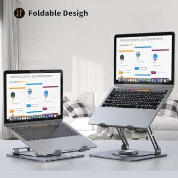 JOYEKY Adjustable Laptop Stand with 360° Rotation