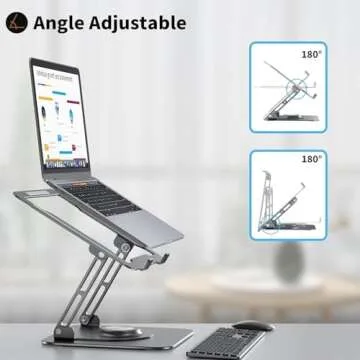 JOYEKY Adjustable Laptop Stand with 360° Rotation