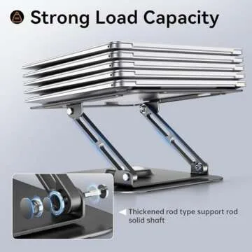 JOYEKY Adjustable Laptop Stand with 360° Rotation