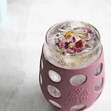 Lifefactory Wine Glass Set with Silicone Sleeve for Grip