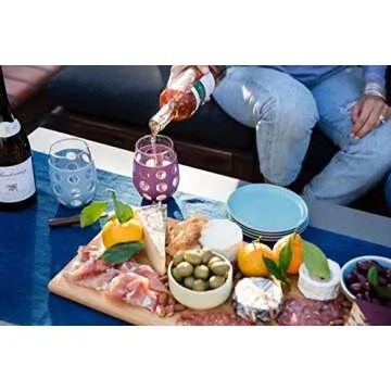 Lifefactory Wine Glass Set with Silicone Sleeve for Grip